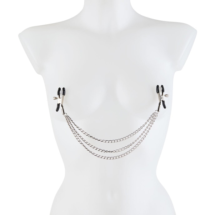 tepelklemmen-met-triple-ketting-Schwarz-Silber-3