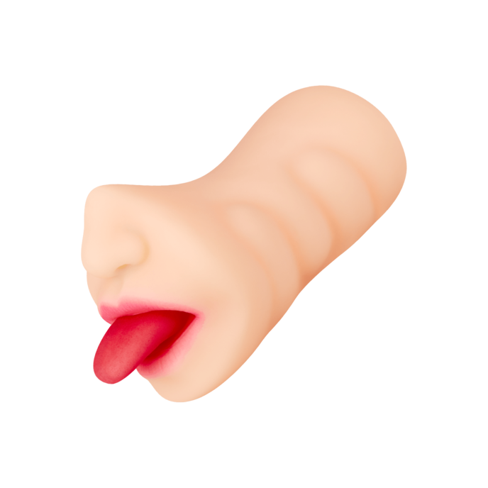 masturbateur-oral-flexible-12-cm-Naturel clair-1