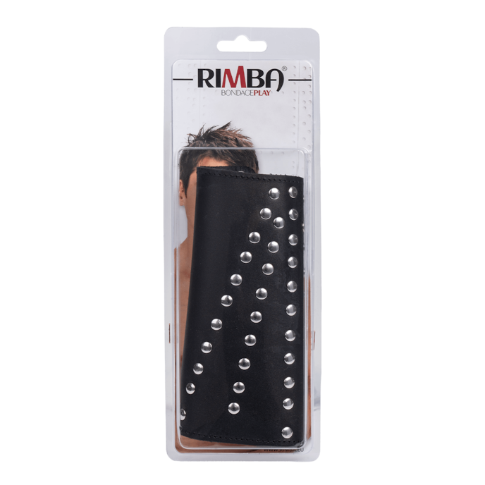 brede-leren-manchet-met-studs-Grijs-Zwart-3