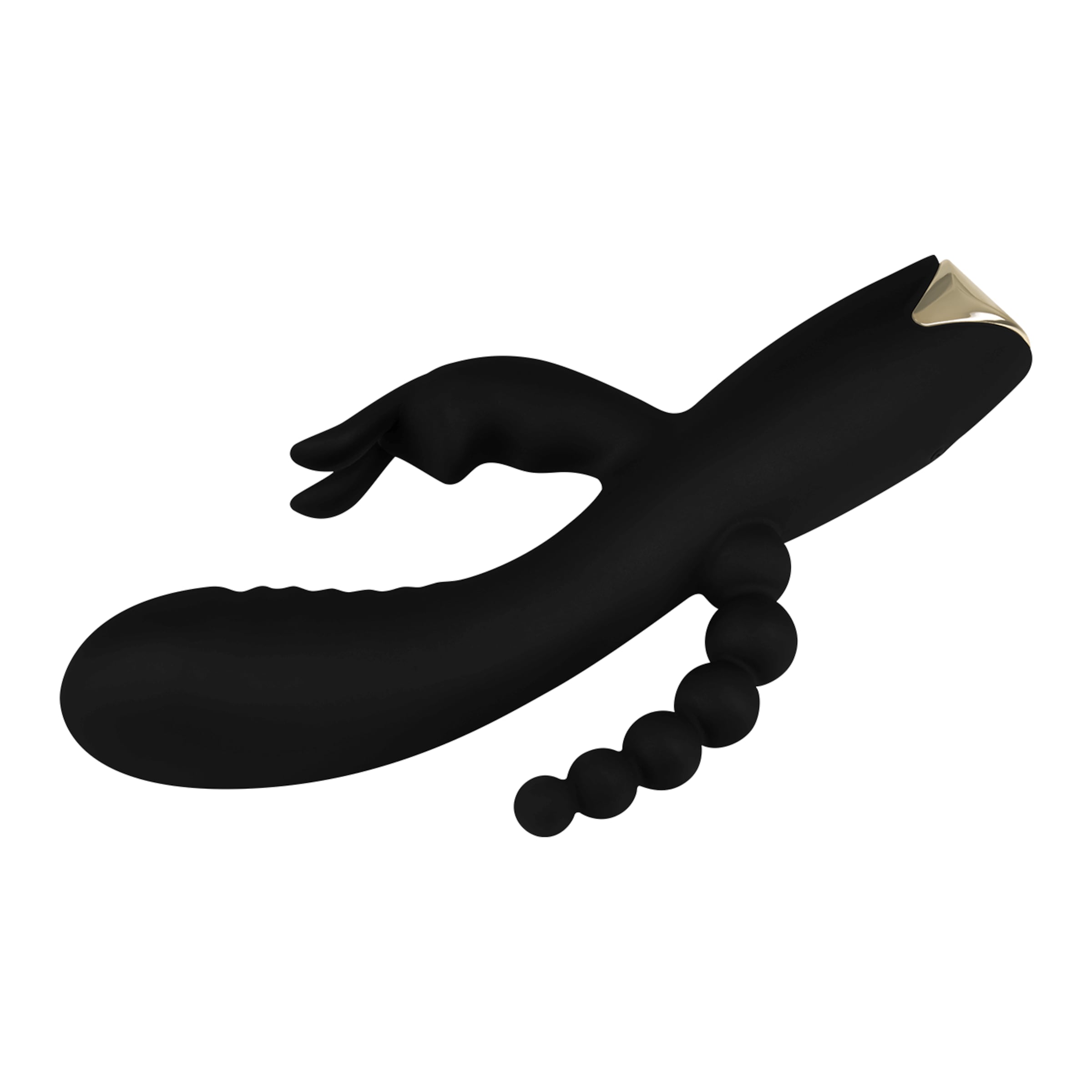 3-in-1-konijnenvibrator-van-siliconen-21-5-cm-Goud-Zwart-7