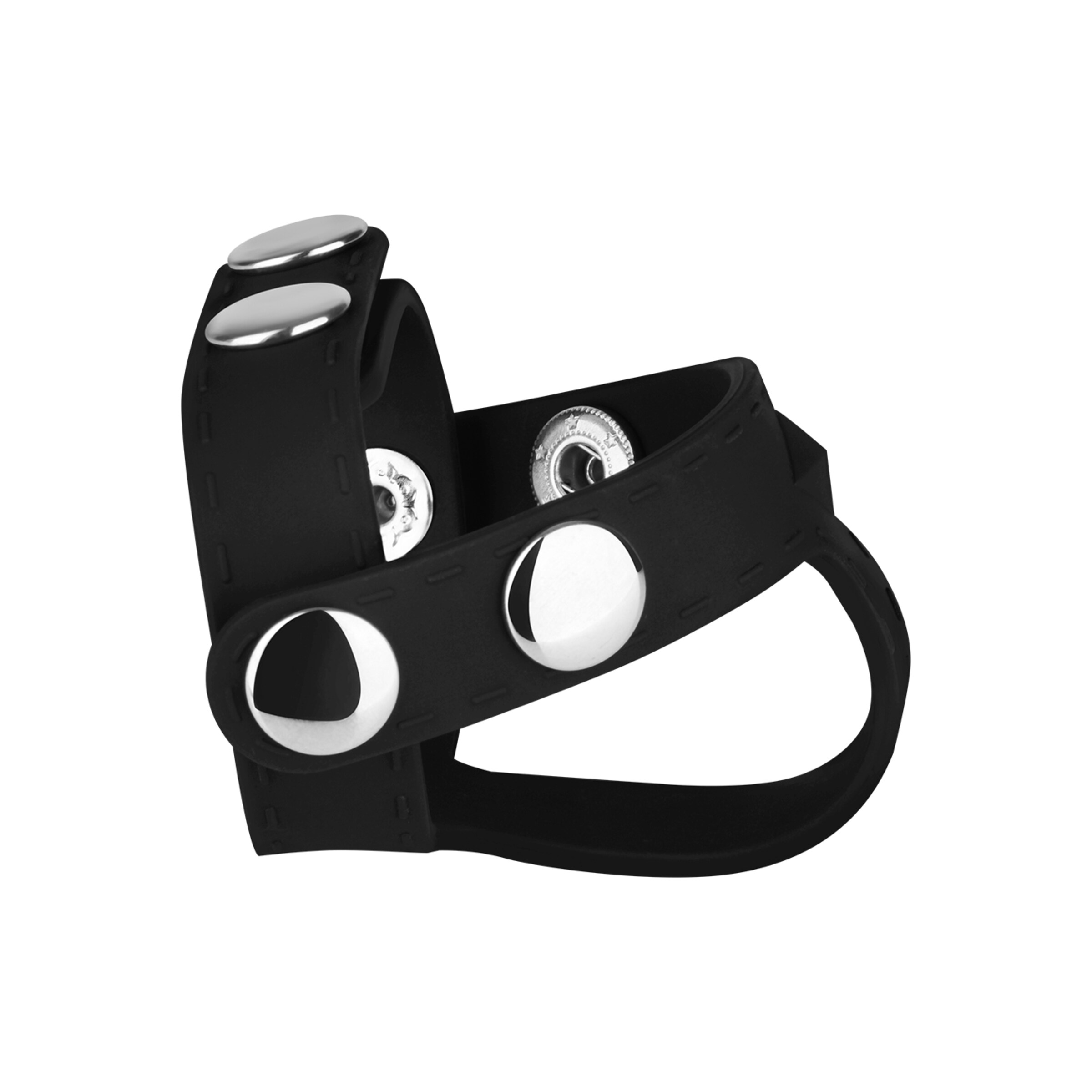 sangle-pénienne-et-testiculaire-en-silicone-Argent-Noir-2