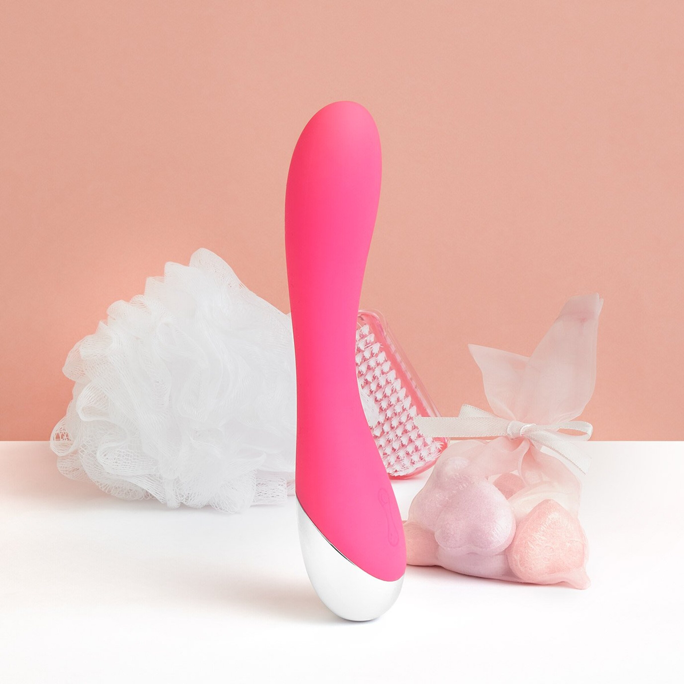 volumineuze-vibrator-19-6-cm-Pink-Wit-Zilver-2