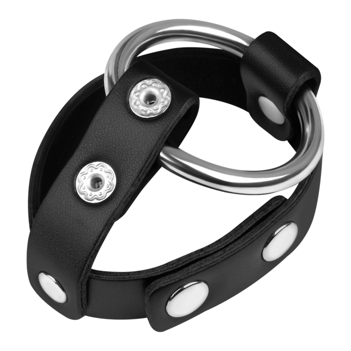 ceinture-testiculaire-avec-anneau-pénien-en-métal-Argent-Noir-6