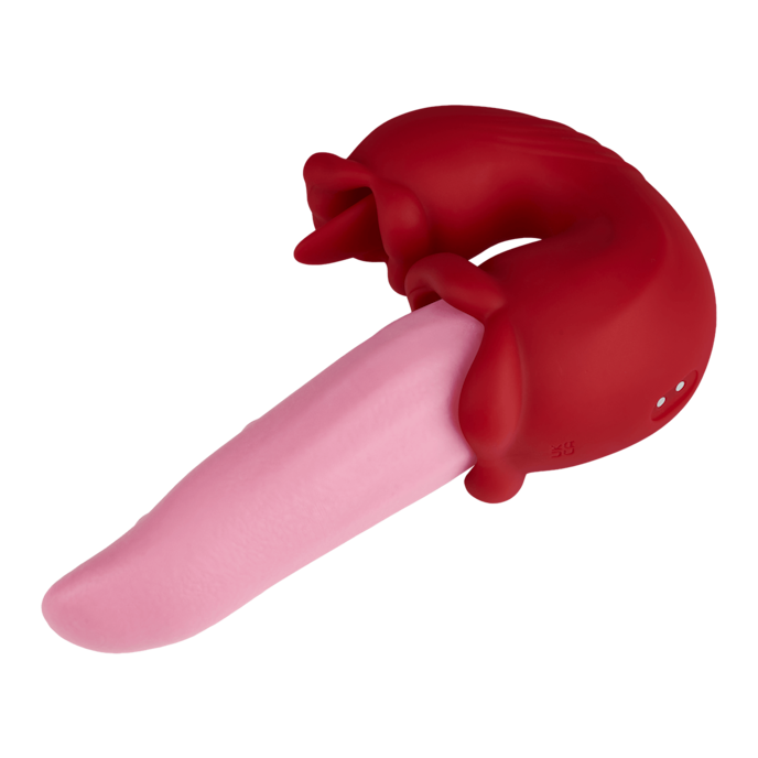 zungenförmiger-rabbitvibrator-mit-rotation-Rosa-Rot-8