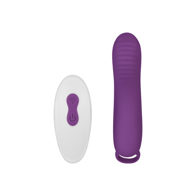 schattige-vingervibrator-met-afstandsbediening-12-cm-Oranje-Wit-4