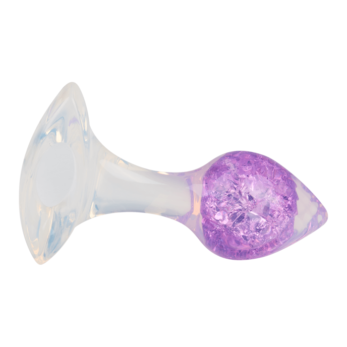schimmernder-analplug-aus-silikon;-8-5-cm-Lila-Transparent-3