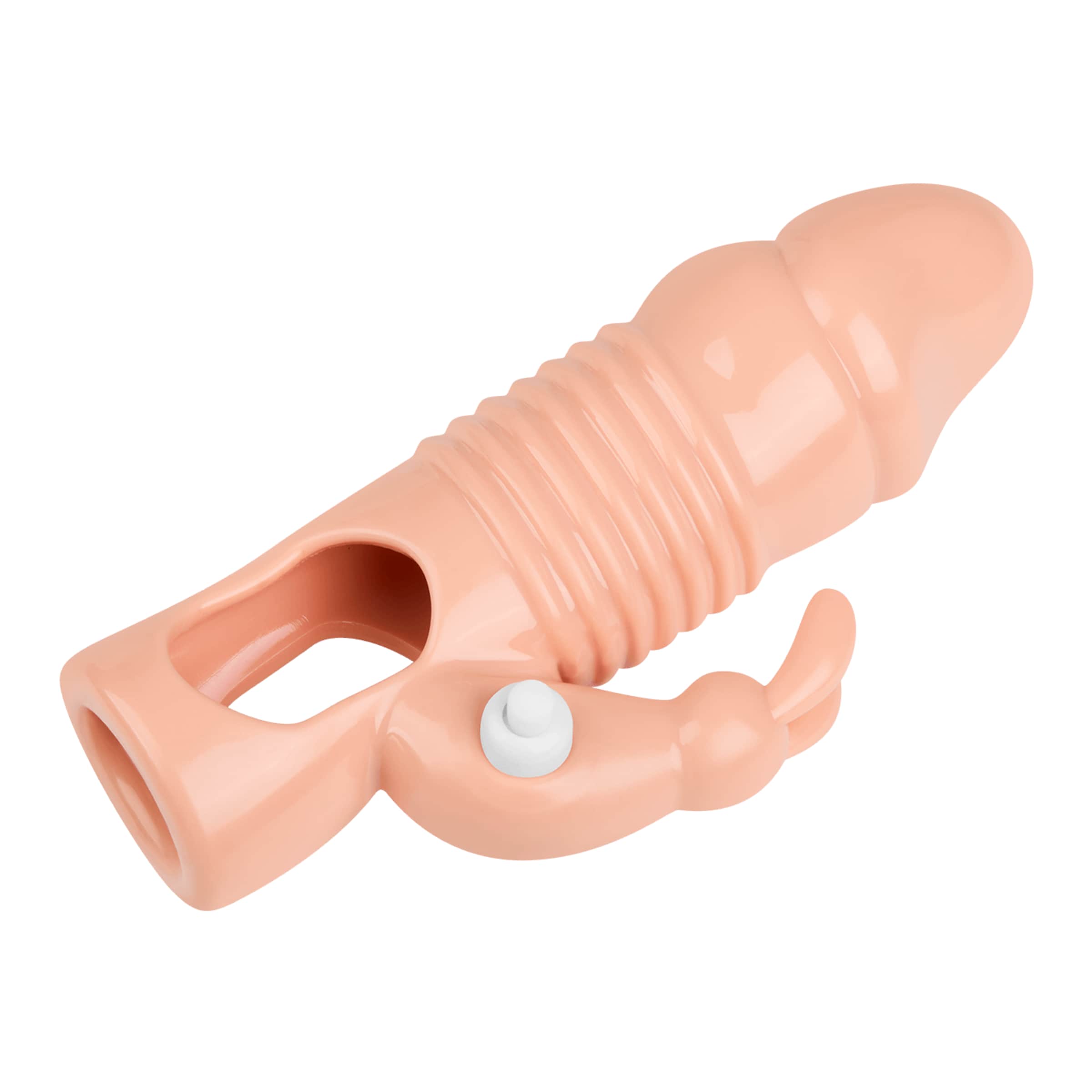 penissleeve-met-konijnenclitorisstimulator-15-5-cm-Natuurlijk licht-5