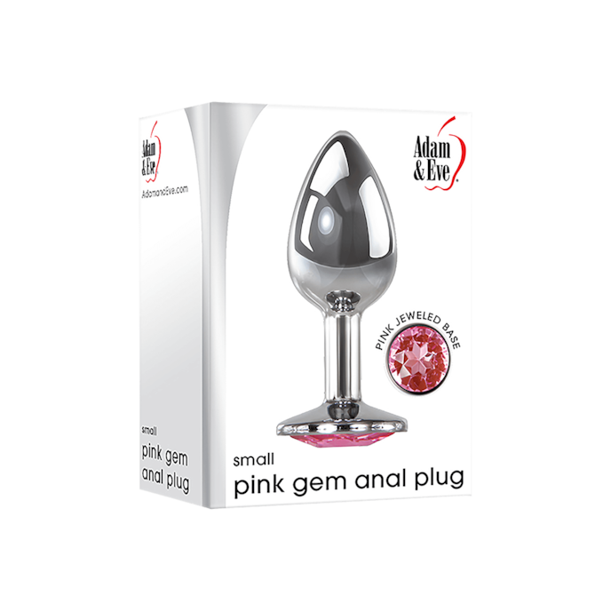 small-pink-gem-anal-plug-7-cm-Pink-Zilver-3