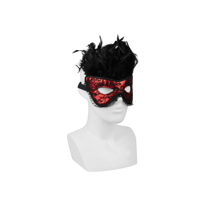 verleidelijk-masker-met-veren-Rot-Schwarz-2