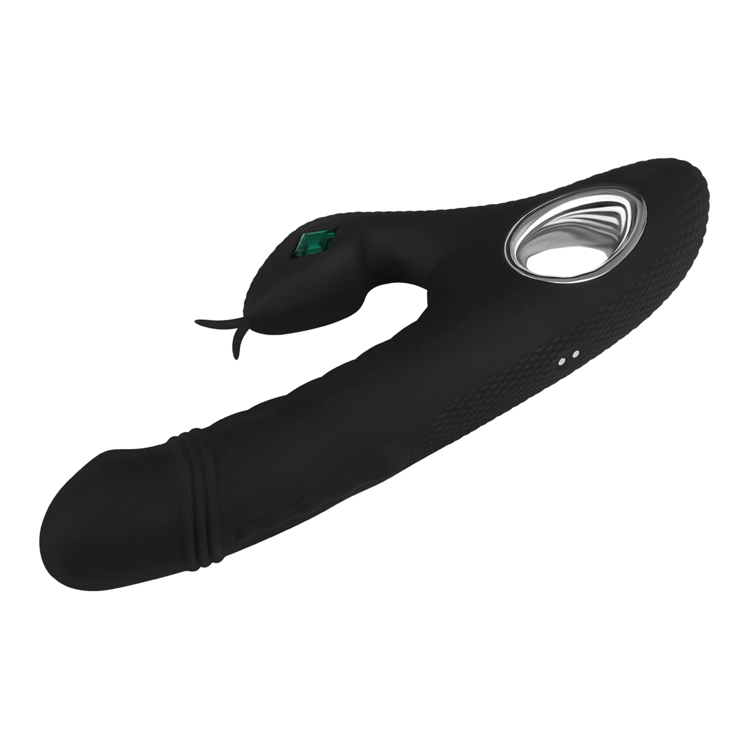 siliconen-rabbit-in-slangenlook-23-cm-Zwart-7