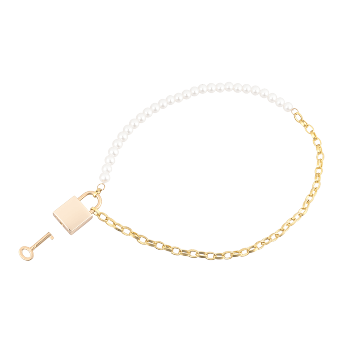 sex-and-mischief---pearl-day-collar-Goud-Wit-4