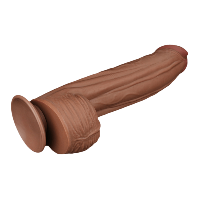 sliding-skin-dildo-31-cm-Brun naturel moyen-3
