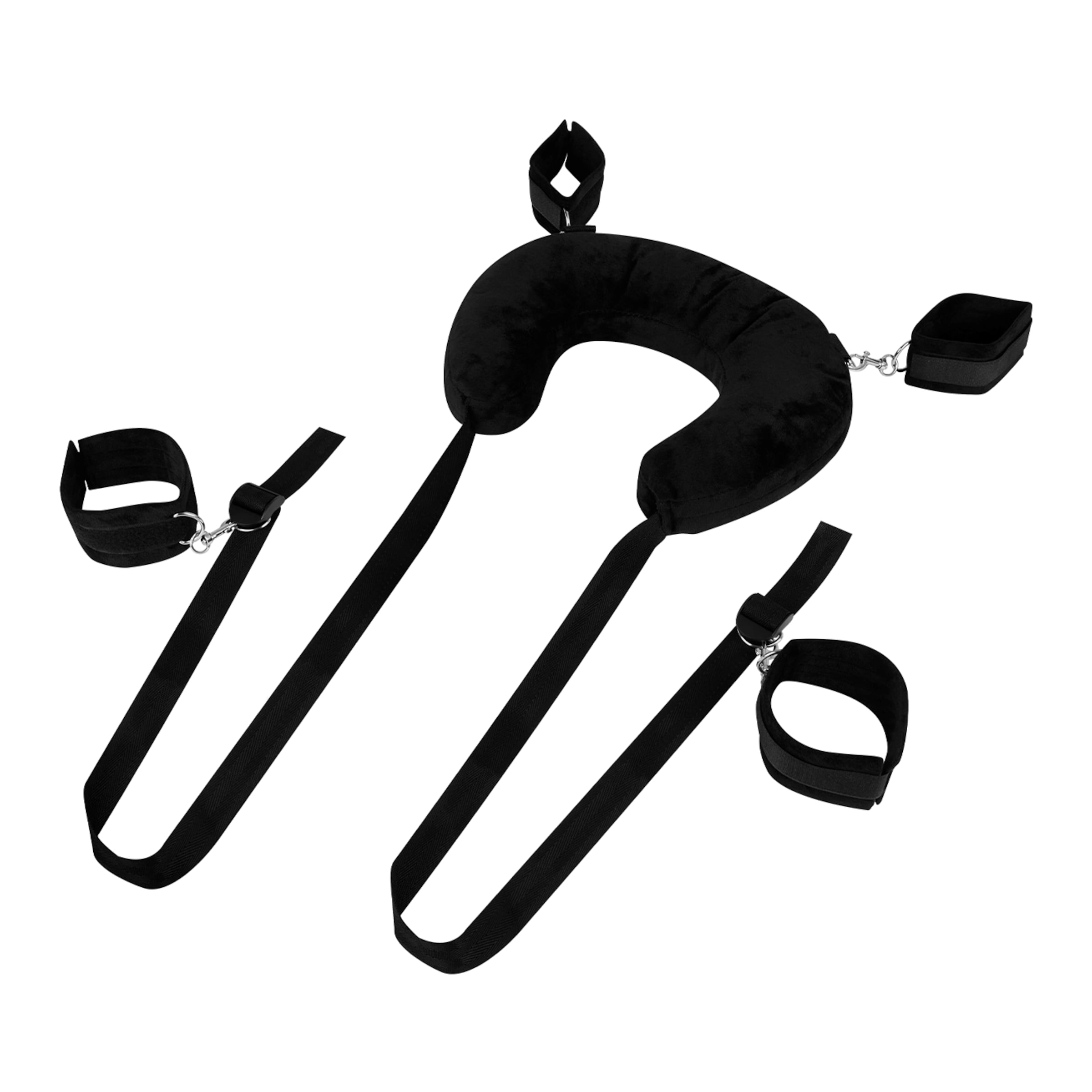 nekkussen-met-geïntegreerde-hand--en-voetboeien-Zwart-1