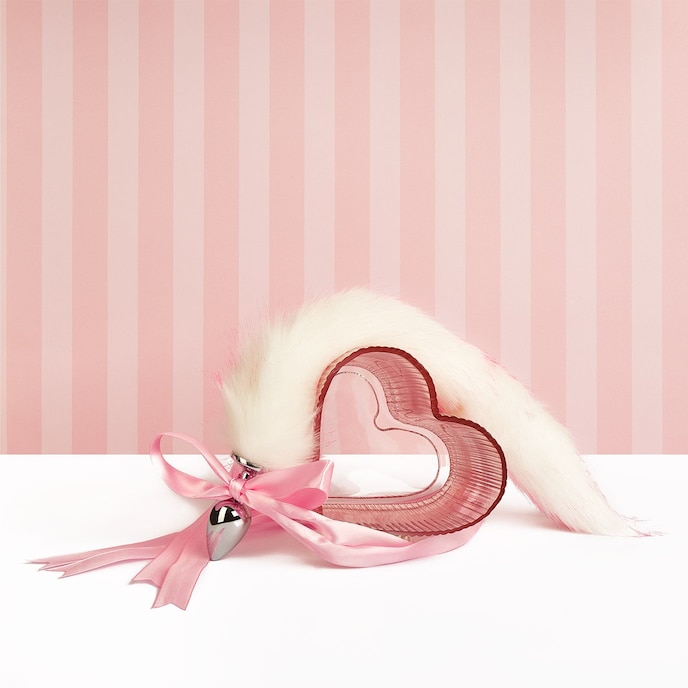 queue-en-fausse-fourrure-avec-nœud-45-cm-Argent-Blanc-Rose-2