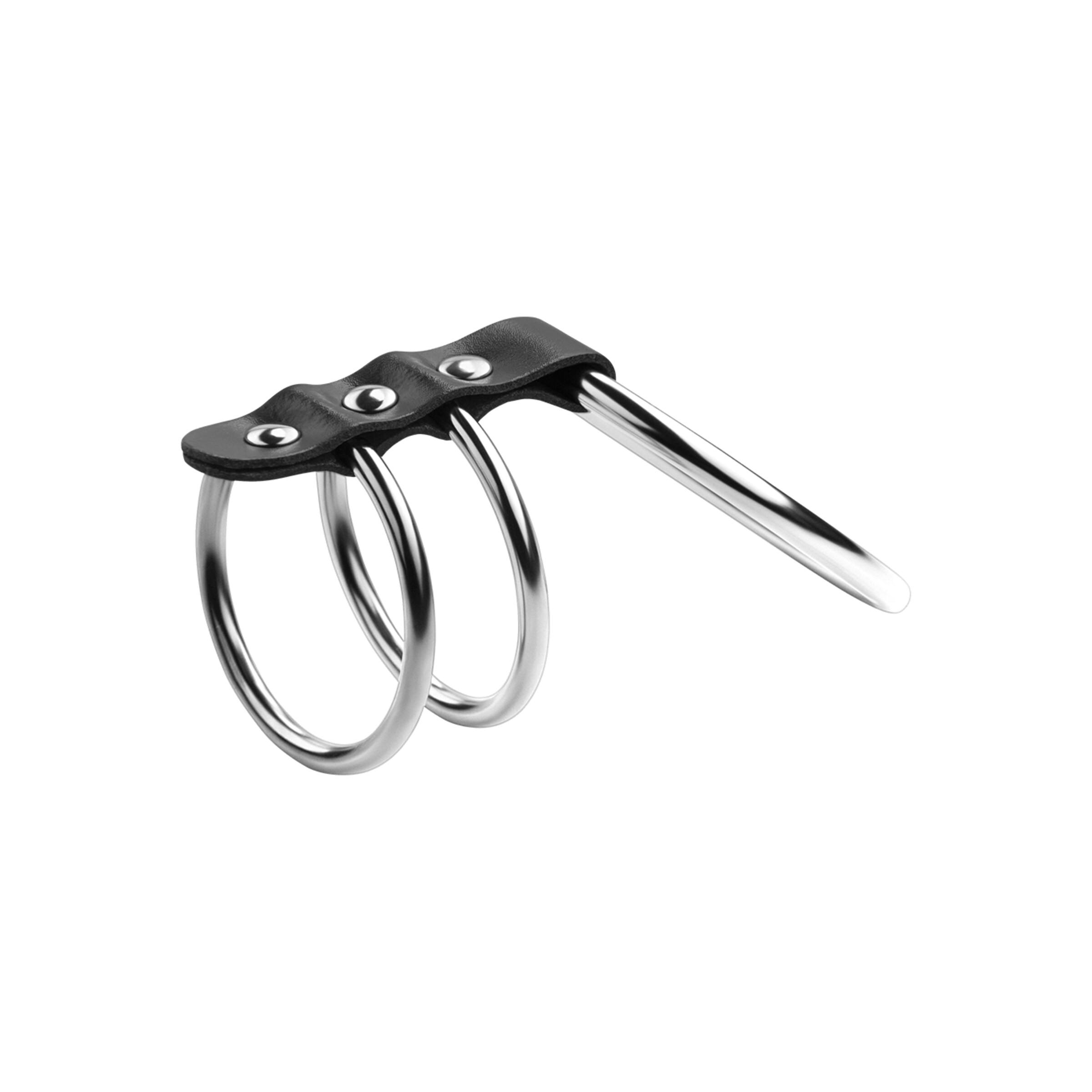 manchette-pénienne-avec-anneaux-4---5-5-cm-Argent-Noir-3