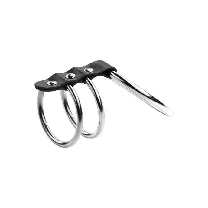 manchette-pénienne-avec-anneaux-4---5-5-cm-Argent-Noir-3