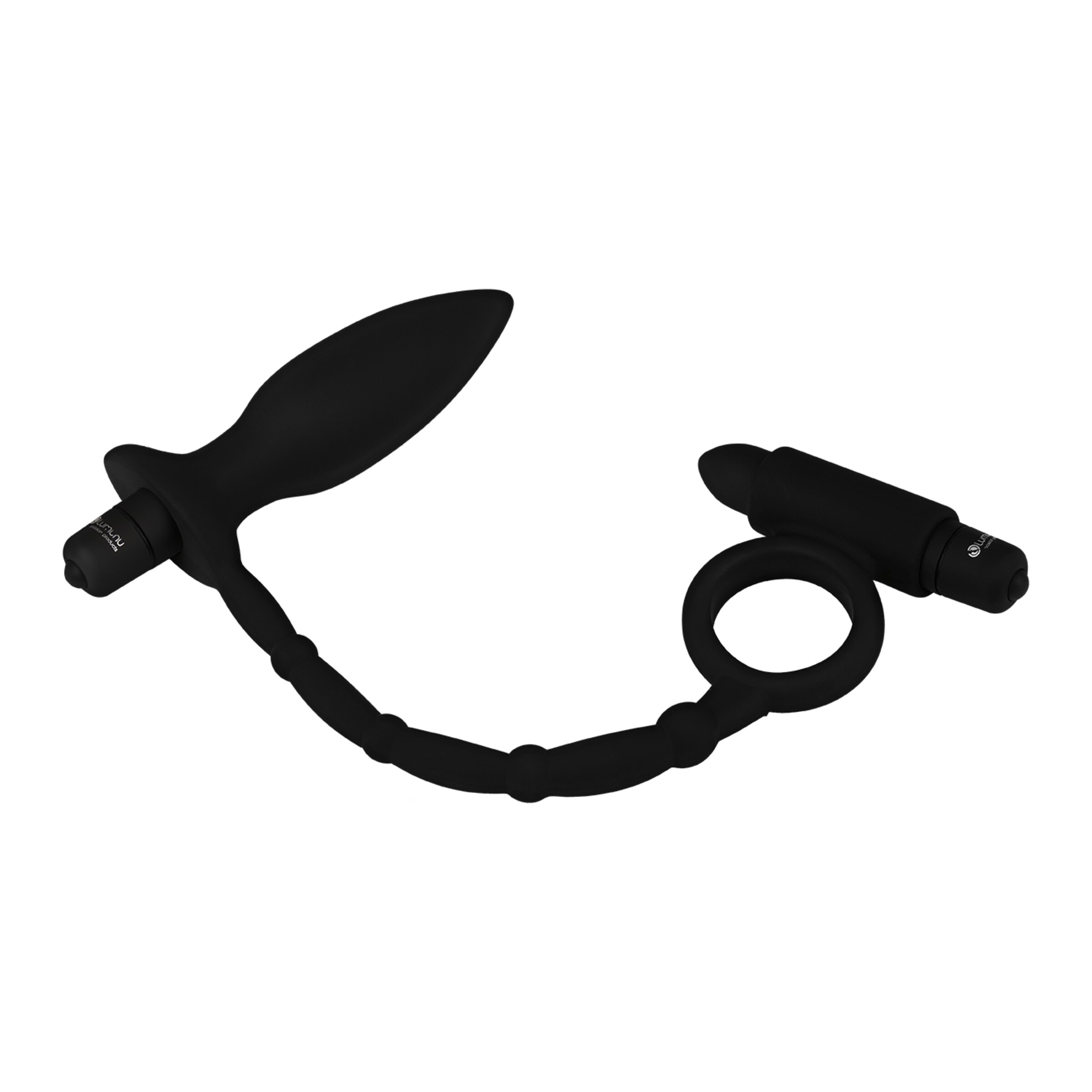 deluxe-lumunu-anaalplug-&-penisring---anaalgel-25-cm-Zwart-5