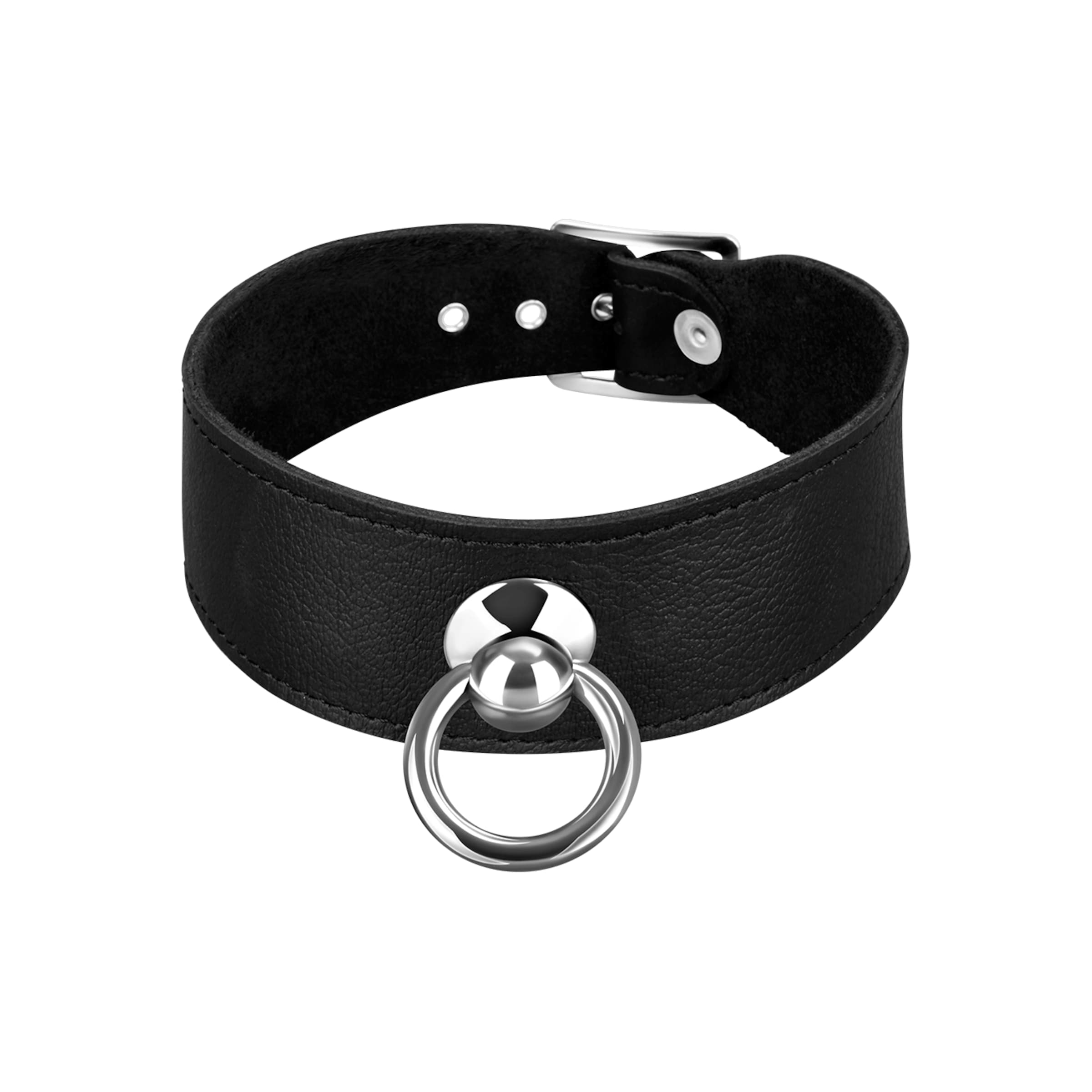 collier-avec-grand-anneau-s/m-Noir-4