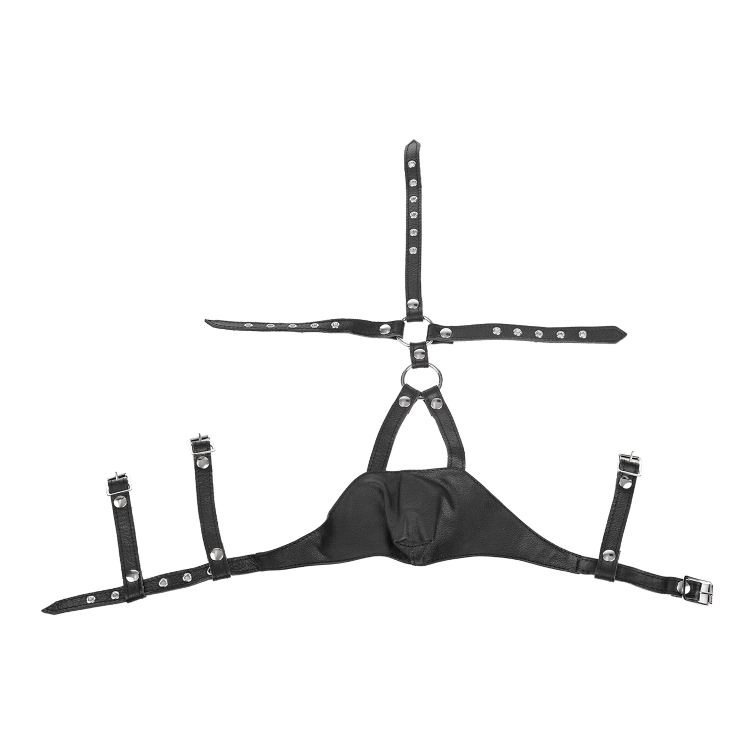 leren-muilkorf-met-riemen-Zwart-4