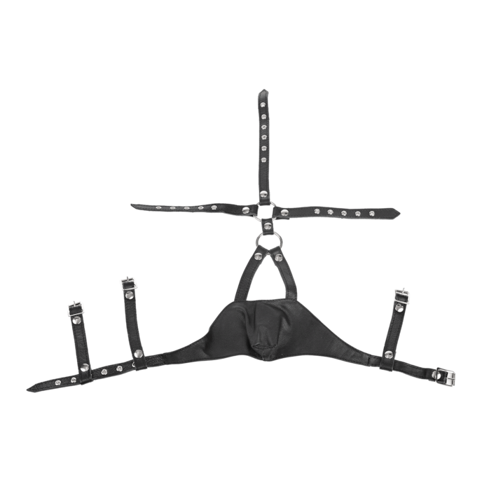 leren-muilkorf-met-riemen-Schwarz-4
