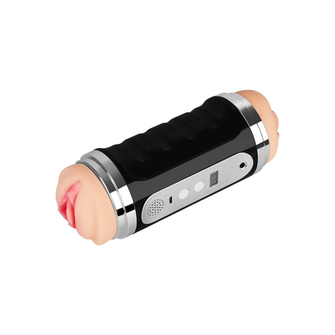 masturbator-met-audiofunctie-oplaadbaar-20-cm-Schwarz-Wit-Zilver-7