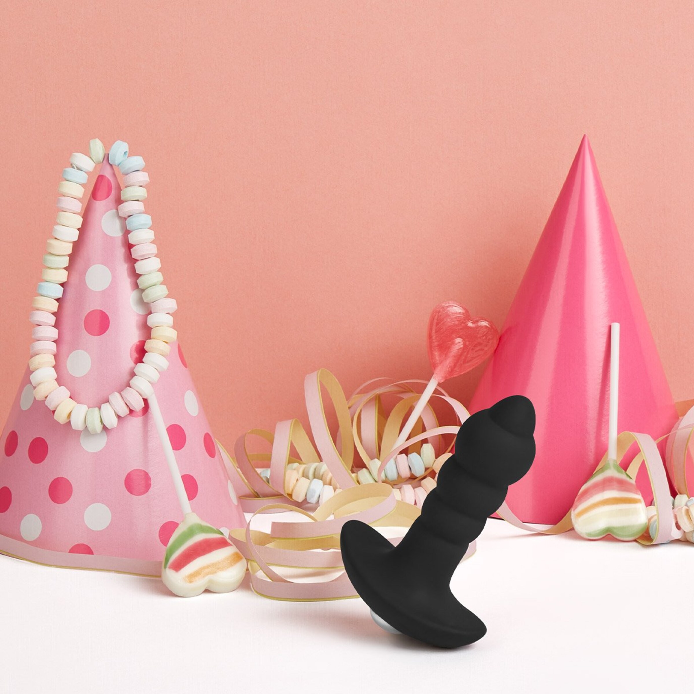 golvende-siliconen-anaalplug-9-7-cm-Zilver-Zwart-2