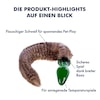 analdildo-mit-plüsch-schweif-Braun-Dunkelgrün-2