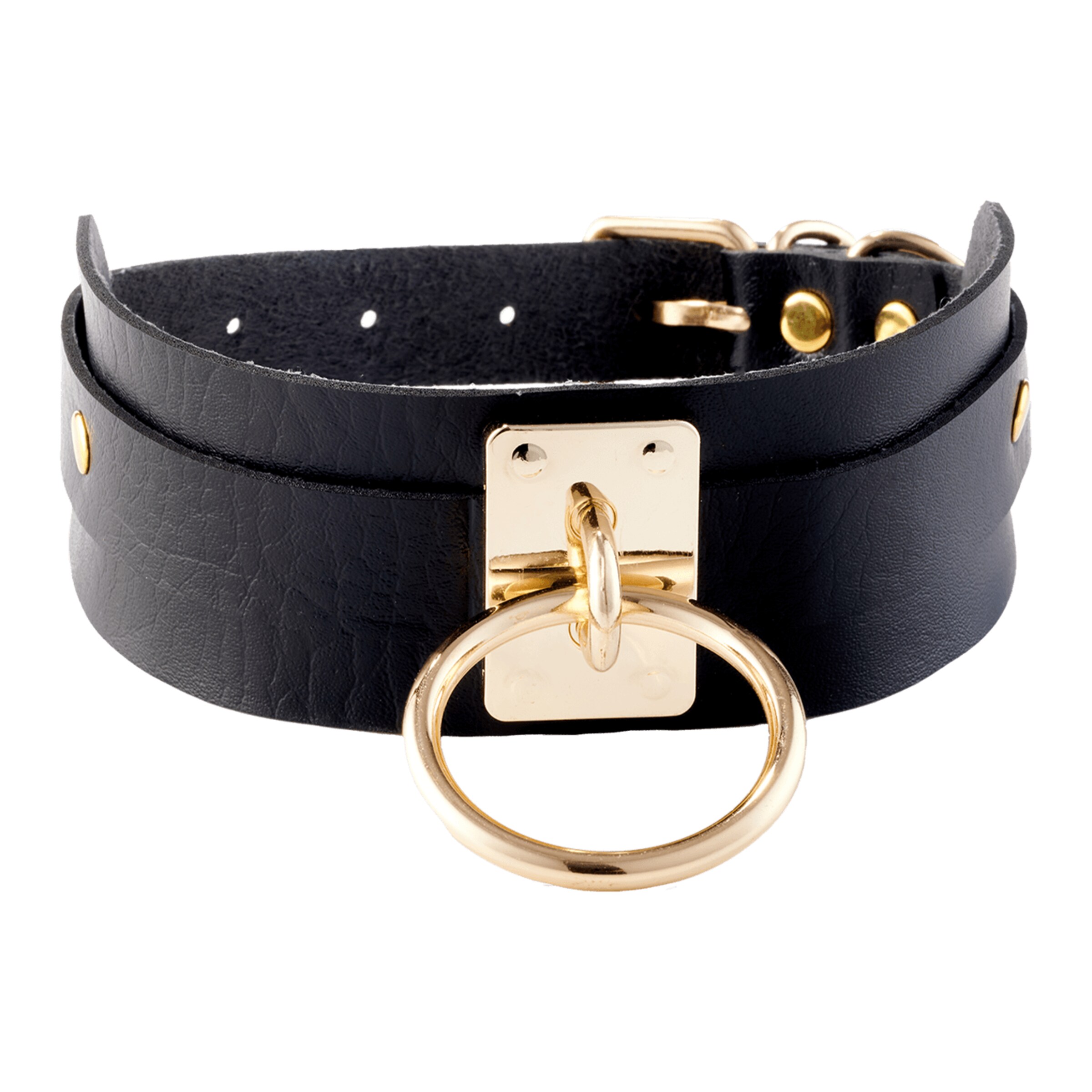 o-ring-collar-Gold-Schwarz-3