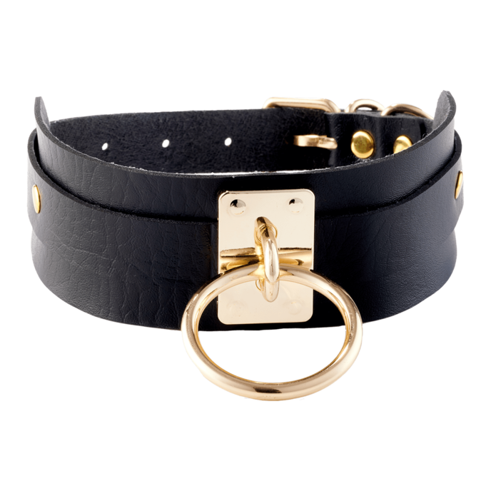 o-ring-collar-Gold-Schwarz-3