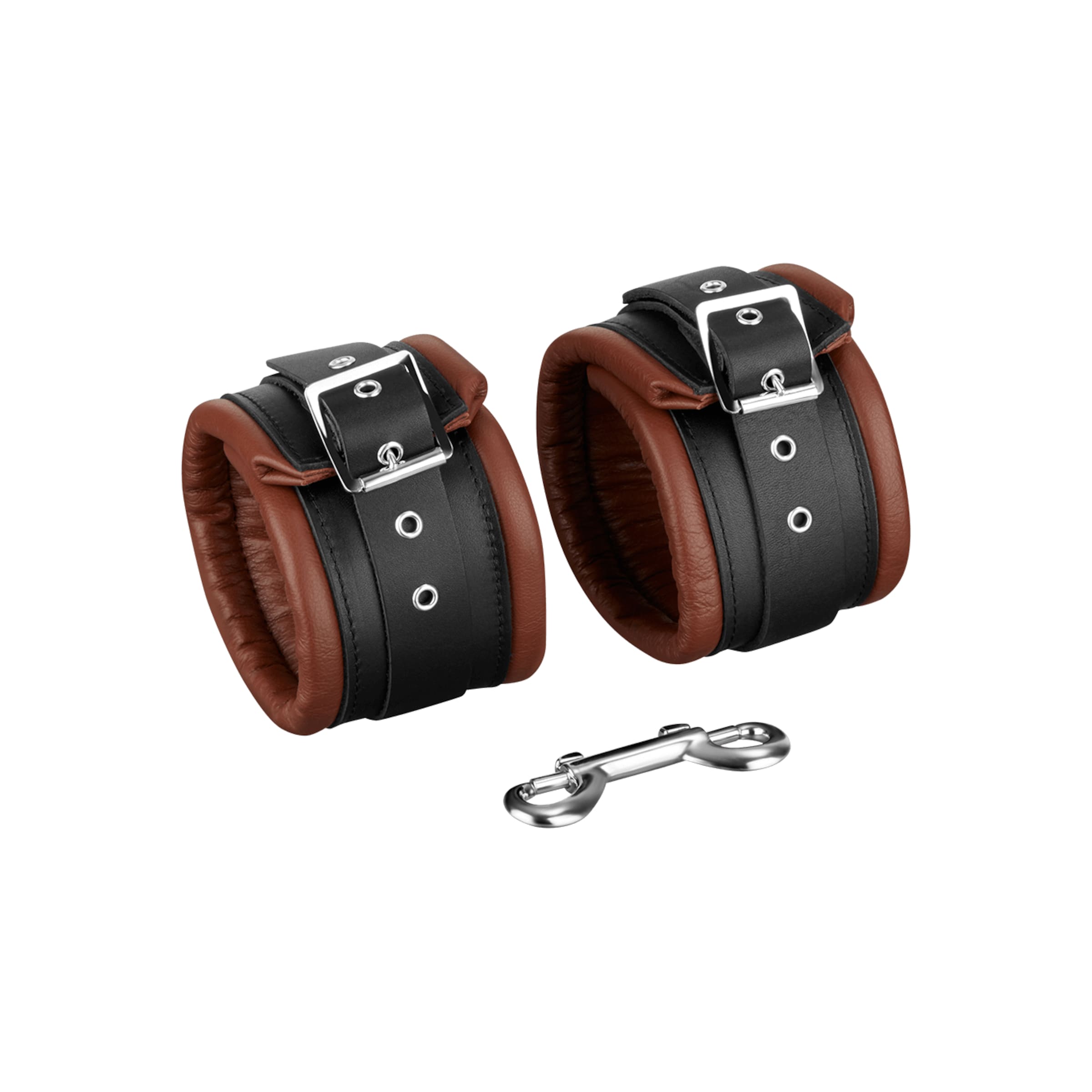 menottes-de-cheville-rembourrées-Brun-Noir-3