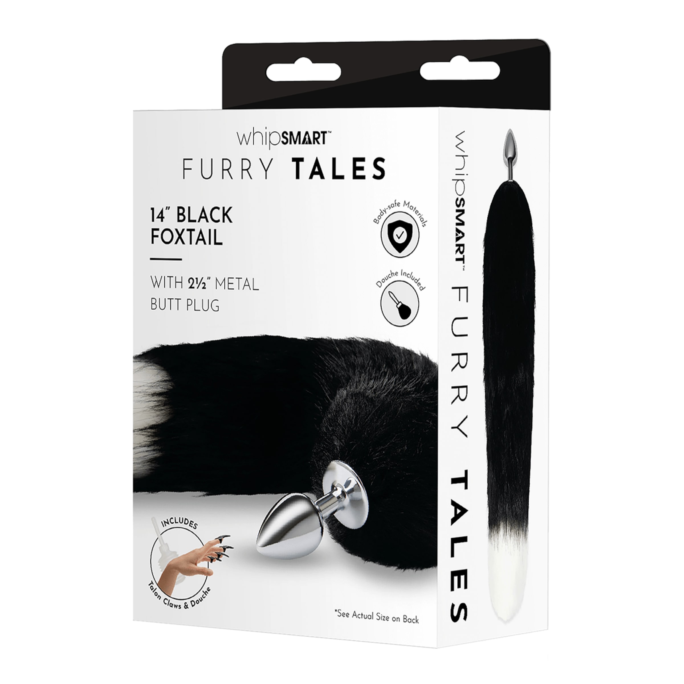 furry-tailes---foxtail-with-metal-butt-plug-35-6-cm-Argent-Blanc-Noir-3