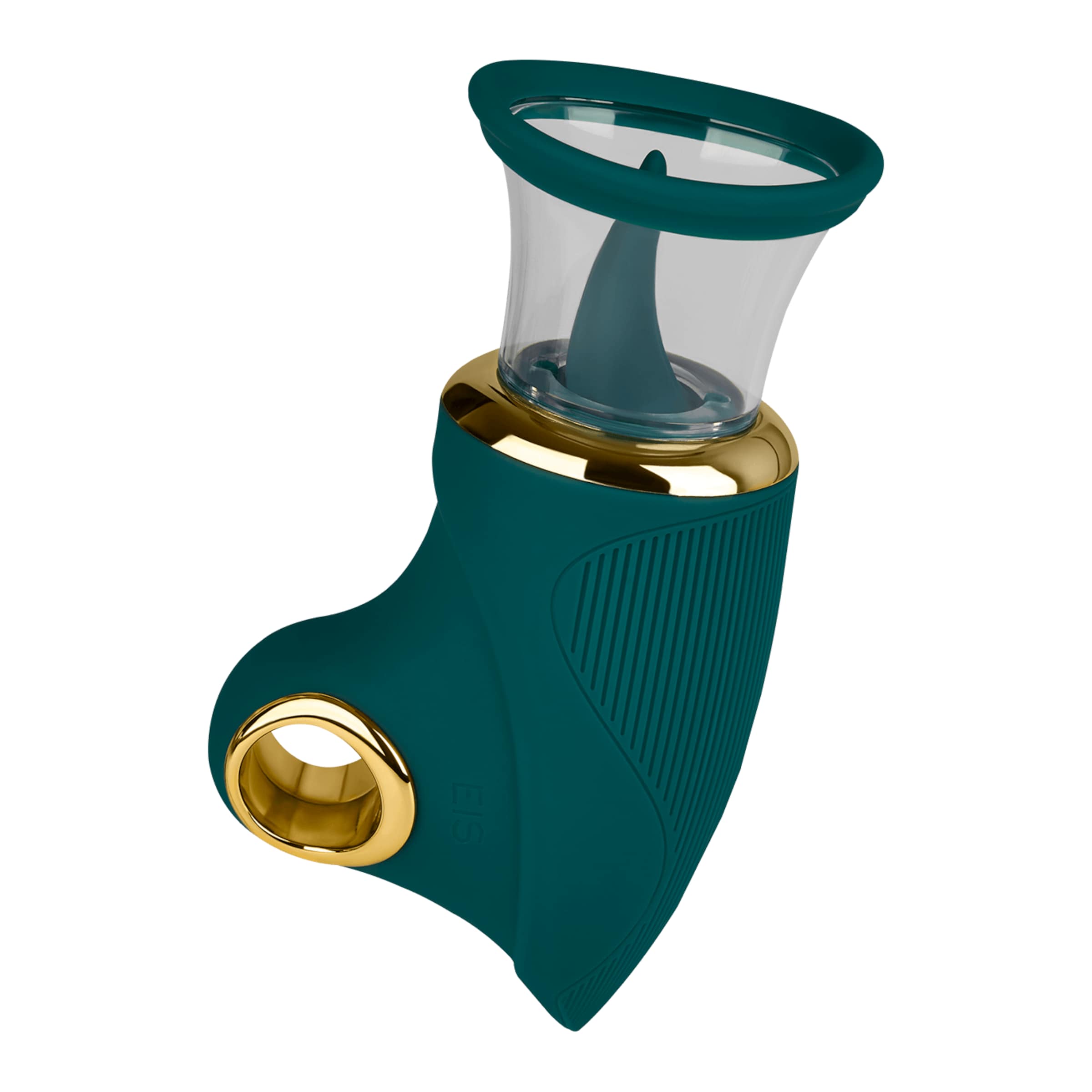 elegante-oplegvibrator-met-pomp-17-cm-Blauw-Goud-2