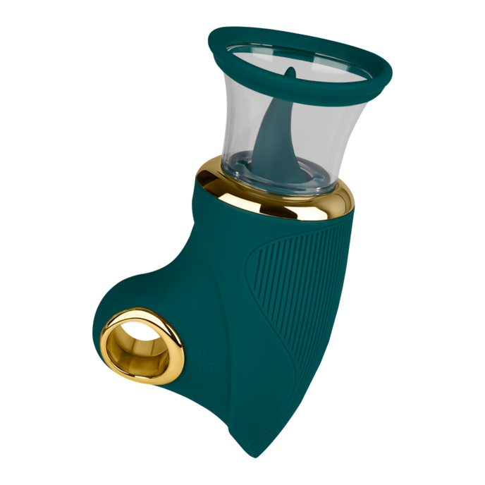 elegante-oplegvibrator-met-pomp-17-cm-Blauw-Goud-2