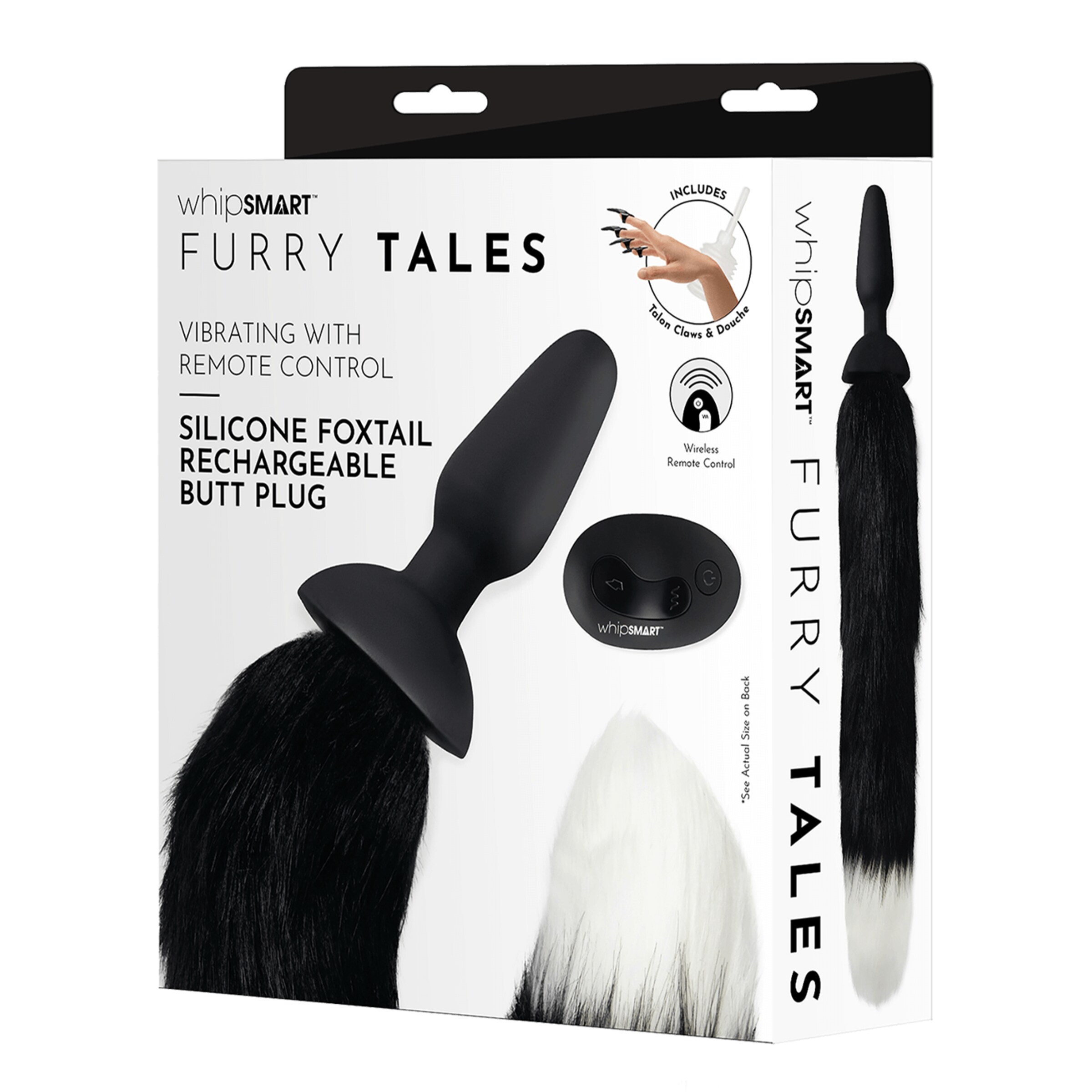 furry-tailes---foxtail-vibrating-plug-35-cm-Blanc-Noir-4