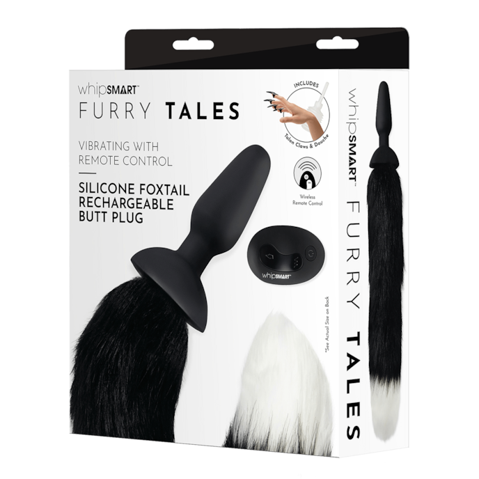 furry-tailes---foxtail-vibrating-plug-35-cm-Blanc-Noir-4