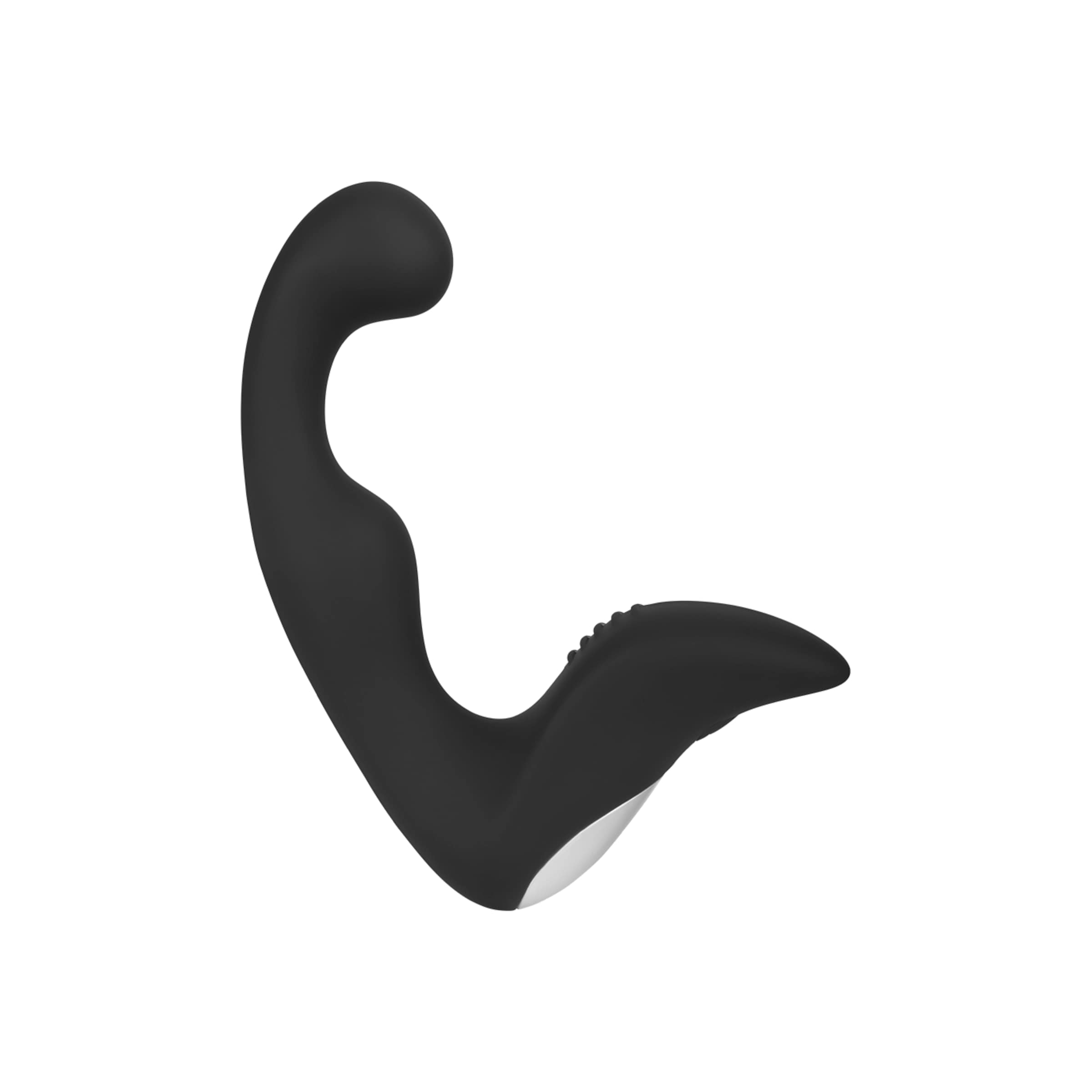 vibromasseur-anal-en-silicone-15-5-cm-Blanc-Noir-3