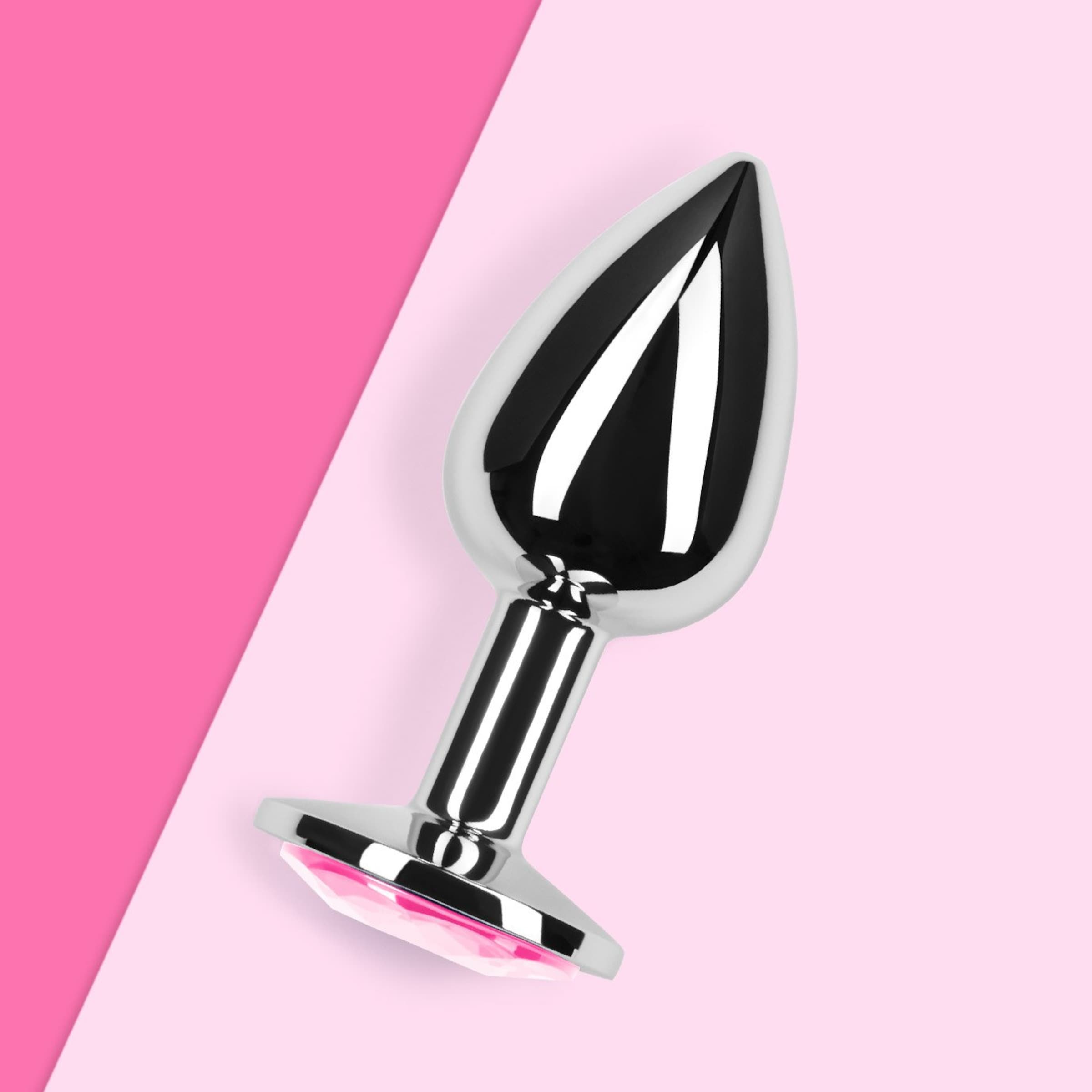 plug-anal-avec-cristal-7-cm-Argent-Rose-2