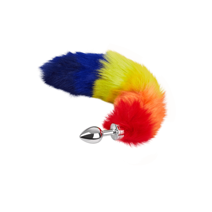 buttplug-small-with-tail-37-cm-Argent-Multicolore-1
