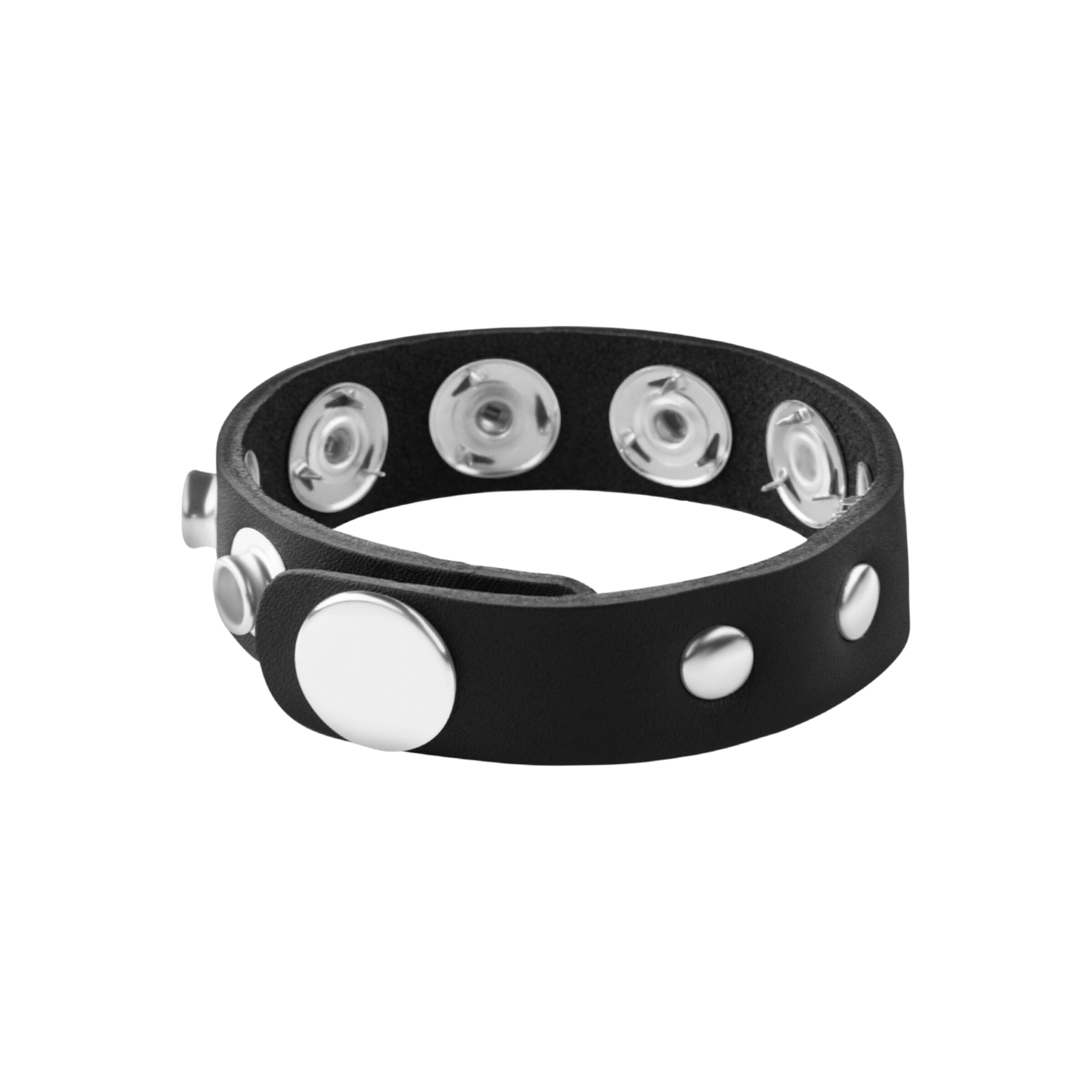 penisriem-met-studs-Zilver-Zwart-3