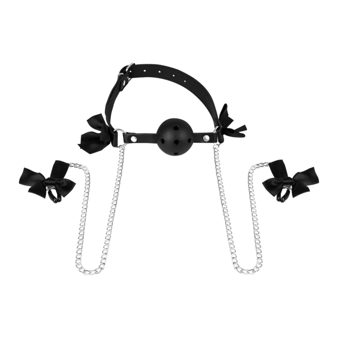 verleidelijke-knevel-met-geïntegreerde-nippelklemmen-Zwart-1