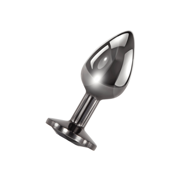 black-gem-anal-plug---small-7-1-cm-Argent-Noir-1