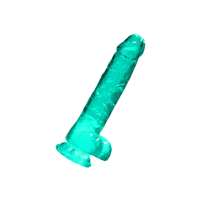 crystal-clear---dildo-with-balls-21-cm-Turkoois-1