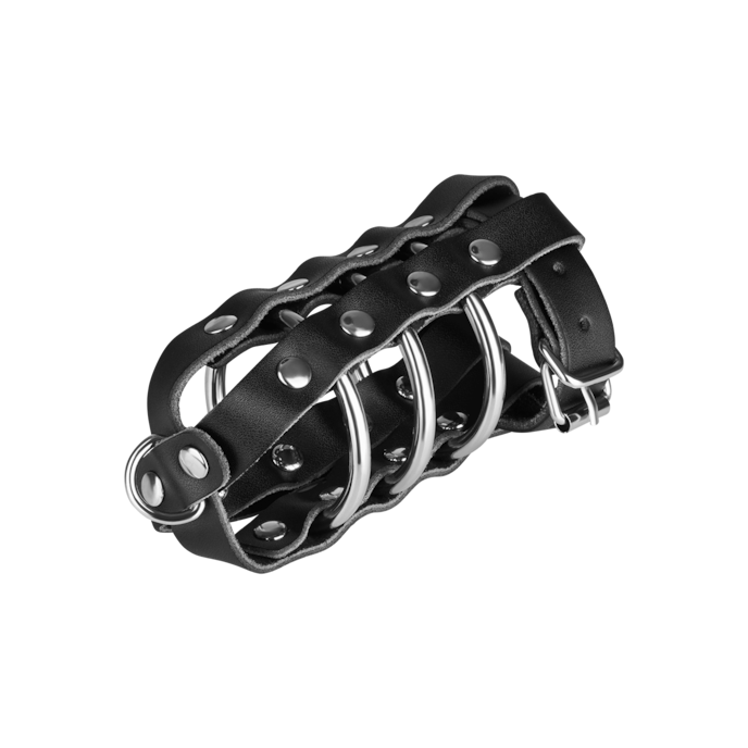 peniskooi-met-slot-11-5-cm-Schwarz-Silber-4