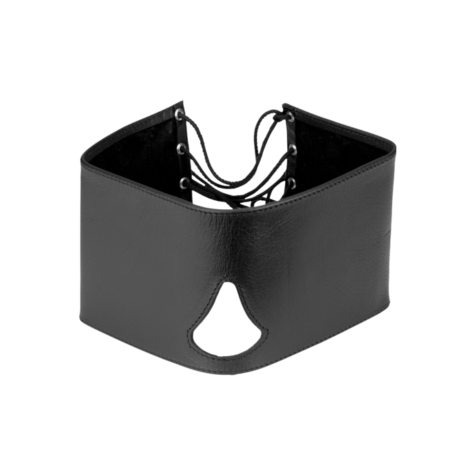 ondoorzichtig-leren-masker-met-veters-Schwarz-4