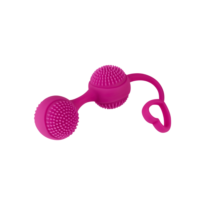 boules-damour-en-silicone-avec-picots-3-cm-Rose néon-5