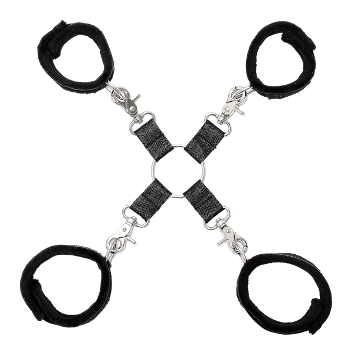ensemble-de-bondage-avec-hogtie-6-pièces-Noir-2
