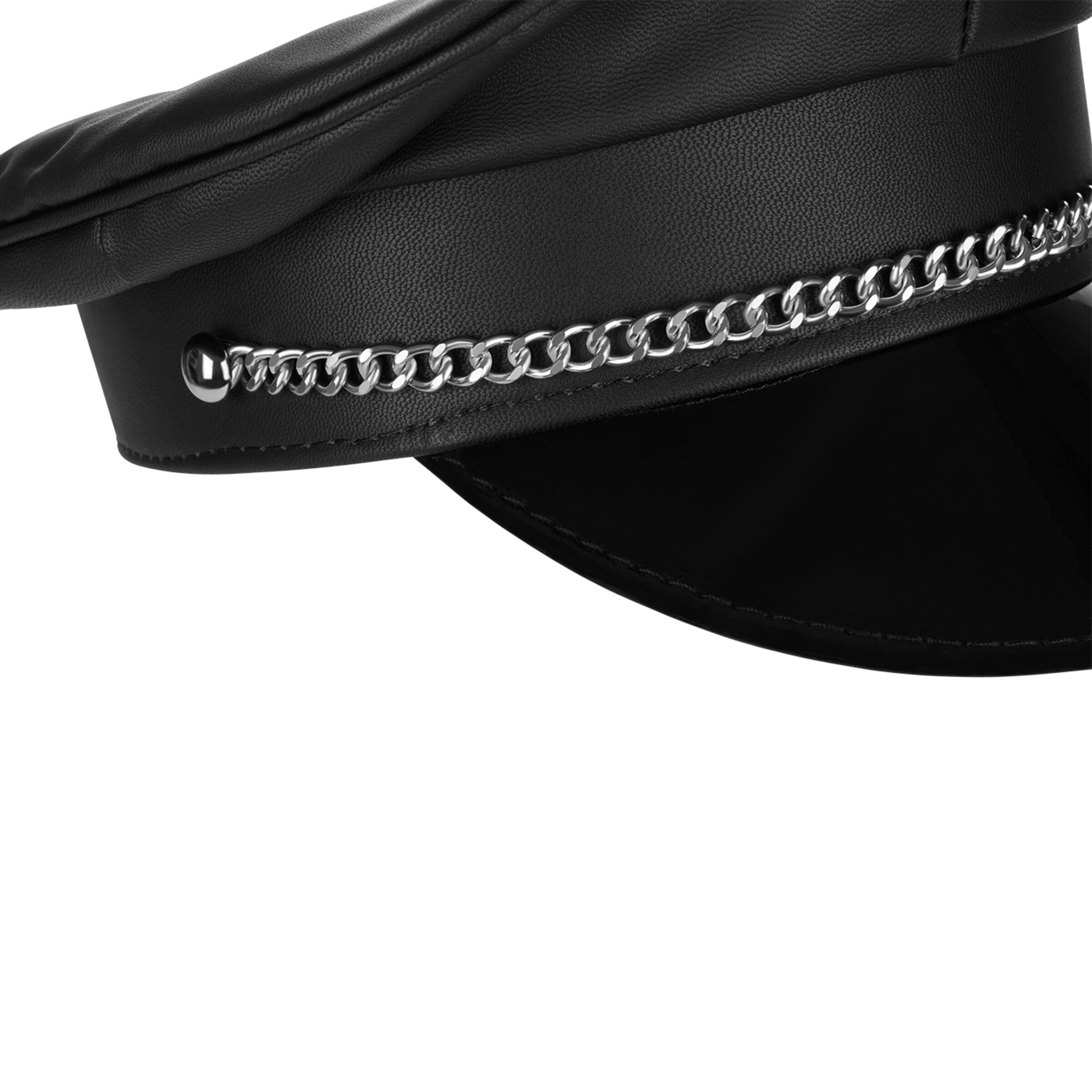 politiepet-in-leerlook-Zwart-5