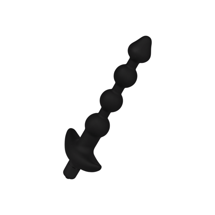 vibromasseur-anal-avec-structure-boule-20-cm-Noir-1