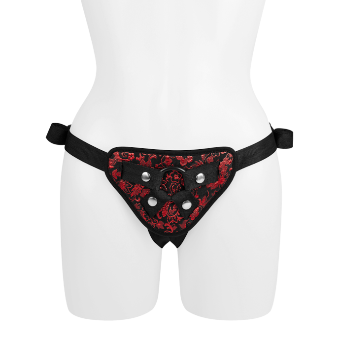 romantisch-strap-on-harnas-Rood-Zwart-4