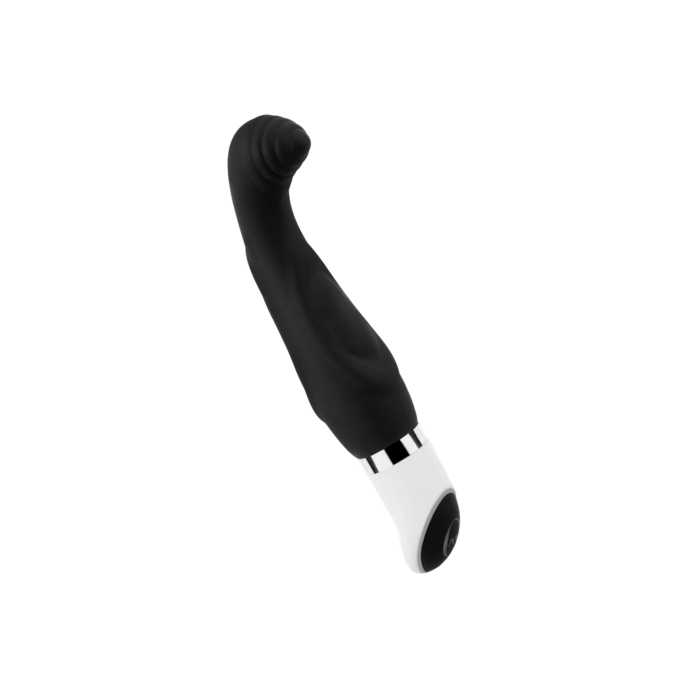 mini-vibromasseur-point-g-en-silicone-14-7-cm-Blanc-Noir-1